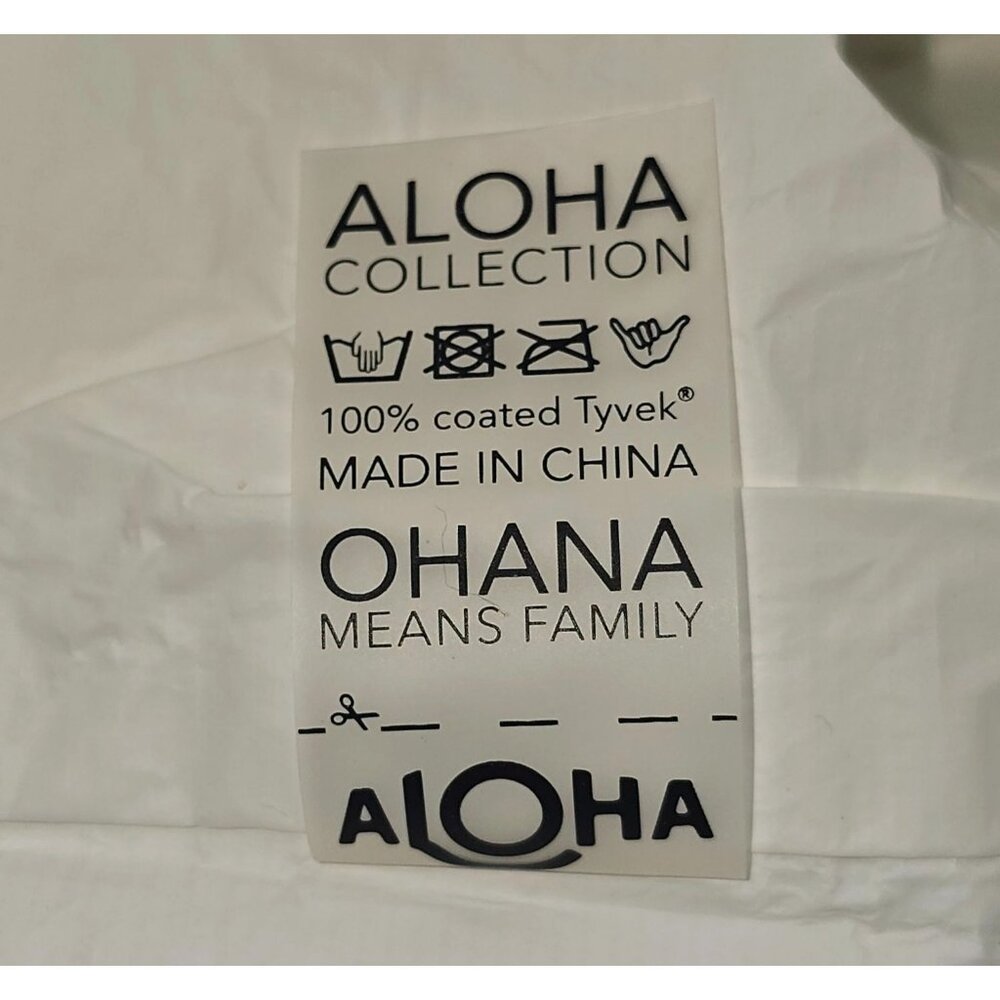 Aloha Collection Women's Aqua White Striped Splash-Proof Tote Bag Sz L 2559 - Picture 9 of 13